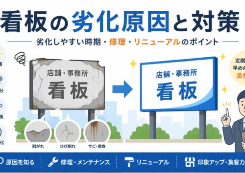 看板が劣化する原因とは？