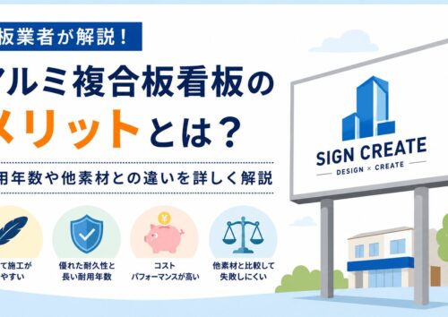 アルミ複合板看板のメリットとは?
