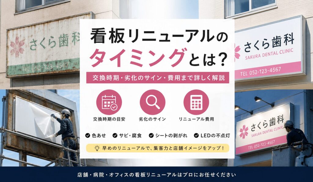 看板リニューアルのタイミングとは？