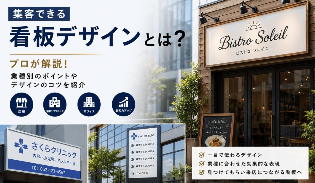集客できる看板デザインとは？