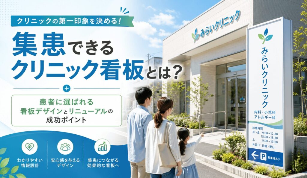 患者に選ばれる看板デザインとリニューアル