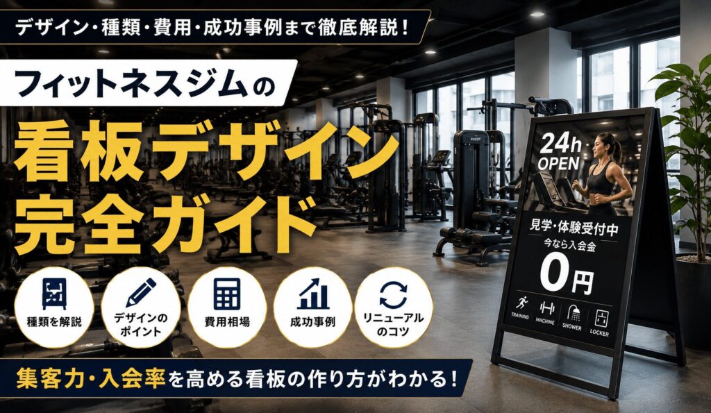 フィットネスジムの看板デザイン完全ガイド