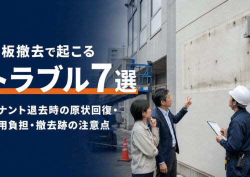 看板撤去で起こるトラブル7選