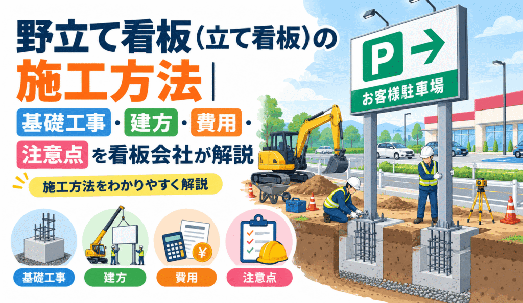 立て看板の施工方法・費用について