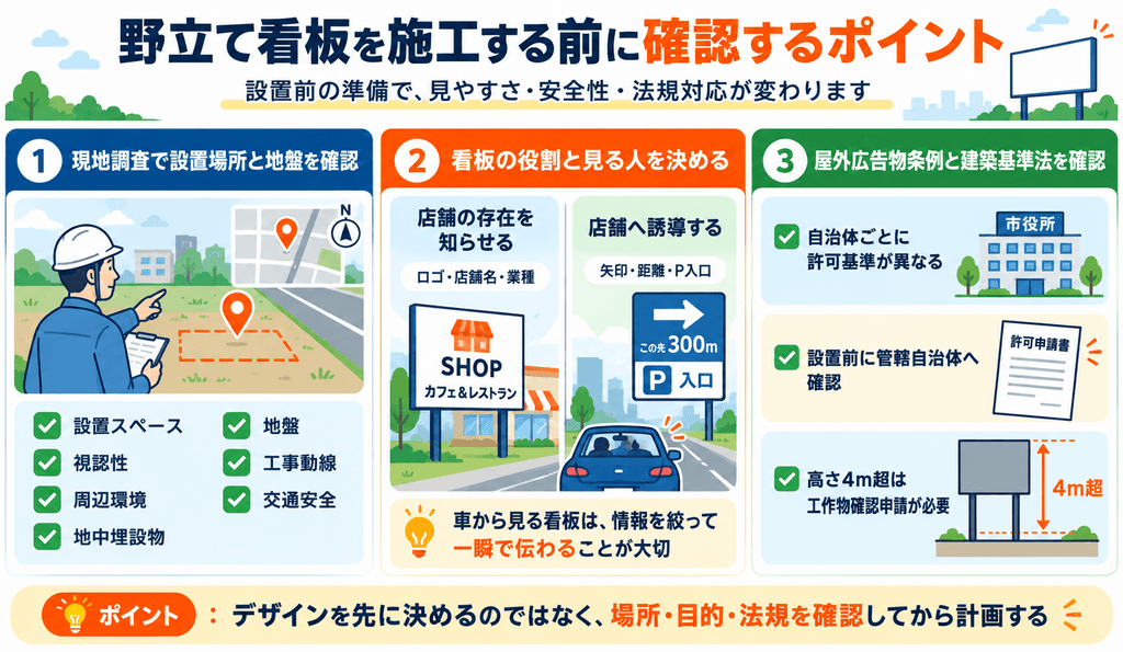 野立て看板・立て看板とは?